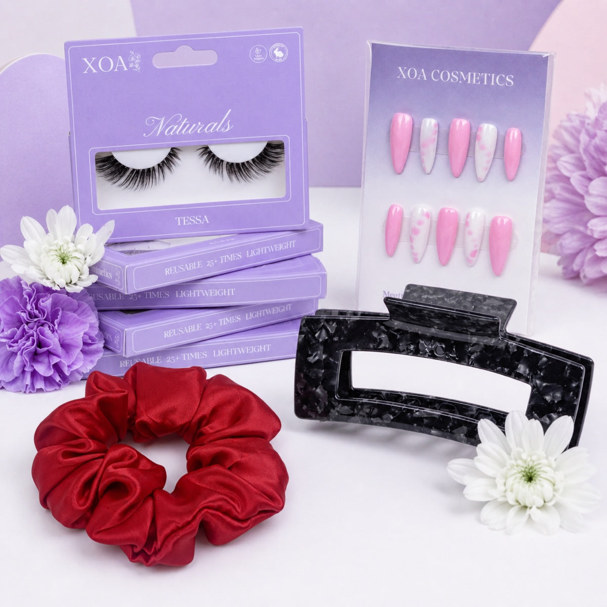 XOA Cosmeticsin hiusasusteita