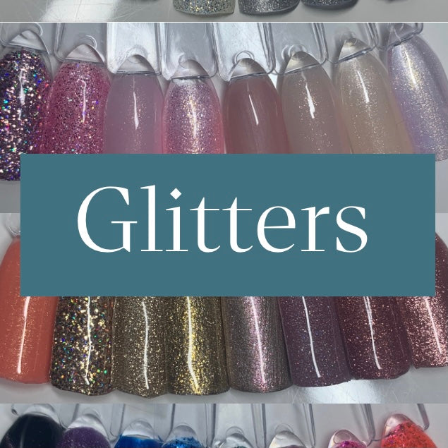 Glitter - Yksiväriset tekokynnet